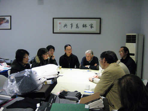 分院副总经理崔桂新一行到浙江三德纺织服饰有限公司进行合作交流